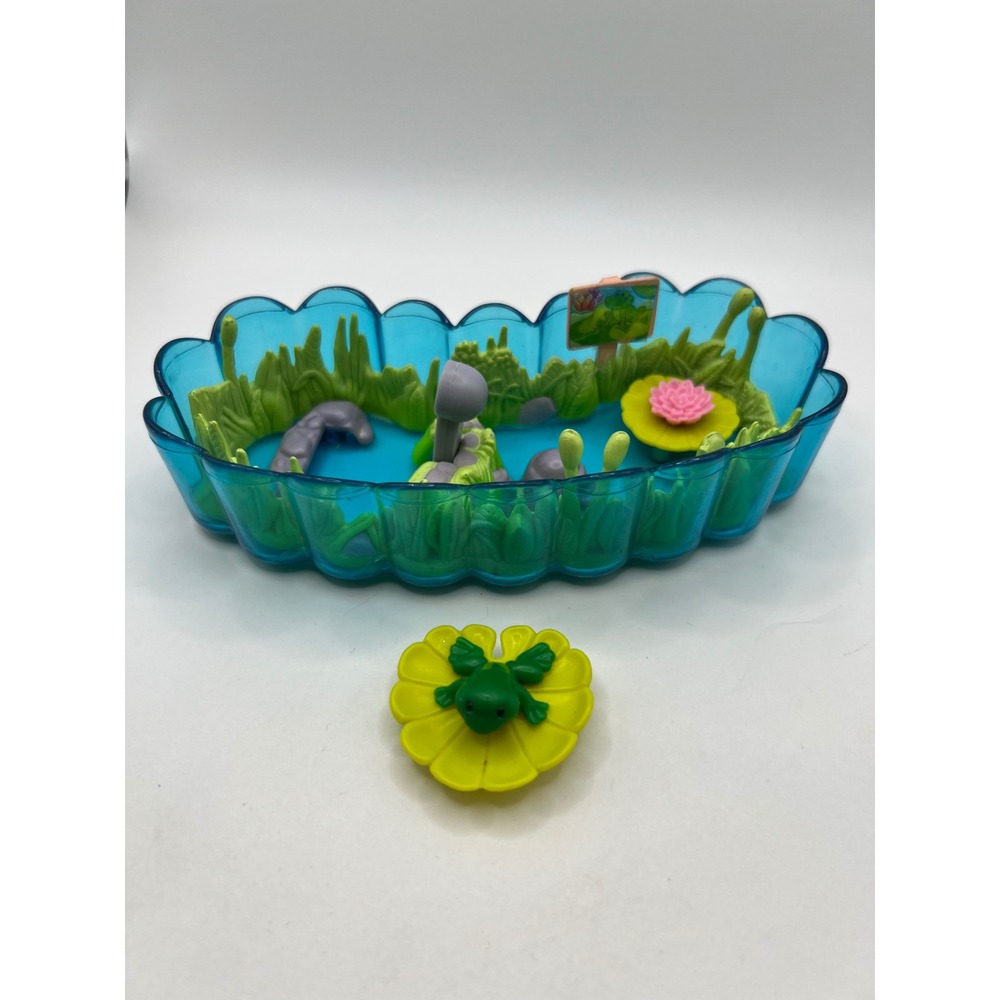 Littlest Pet Shop Jump N Splash Frogs Play Set INCOMPLETE 1994 Kenner Lily Pads‎